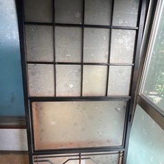 ガラス障子2枚