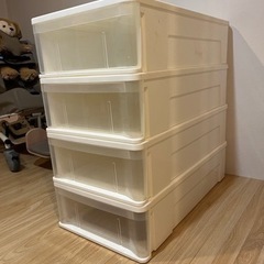 １０月２１日まで！押入れ収納ケース4つセットの画像