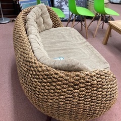 ★大人気★ウォーターヒヤシンス　ソファ　2人掛けの画像