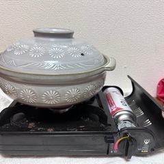済み【直接手渡しできる方】カセットコンロ、鍋