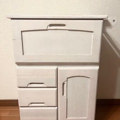 ワゴン　オフホワイト　収納ラック　キャスター付き