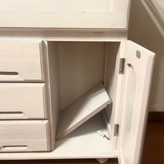 ワゴン　オフホワイト　収納ラック　キャスター付きの画像