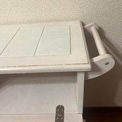 ワゴン　オフホワイト　収納ラック　キャスター付きの画像