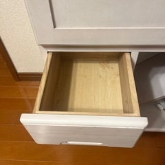 ワゴン　オフホワイト　収納ラック　キャスター付きの画像