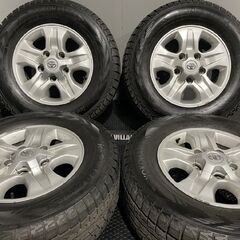 【YOKOHAMA ice GUARD G075 275/65R17】スタッドレス【トヨタ ランクル100 後期 純正ホイール 17インチ 8J5HPCD150+60】バリ溝　(MTC366MS)