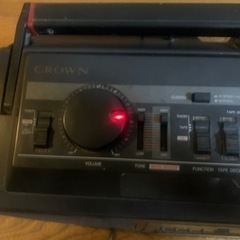 【差し入れます】クラウン　ダブルラジカセ　CD壊れてますの画像