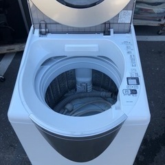 福岡市内配送設置無料 AQW-LV800E-S 全自動洗濯機 SLASH（スラッシュ