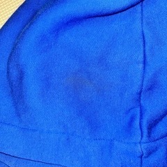 adidas パーカー フーディー ロゴプリント 裏起毛 L ブルー の画像