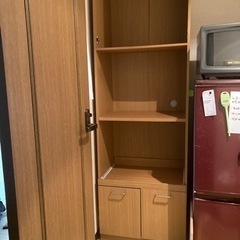 ※10/21迄【あげます】ニトリ食器棚 ※パーツ不足あり