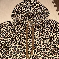 🛑SOLD OUT🛑Champion チャンピオン パーカー スウェット レオパード ヒョウ柄 Lの画像