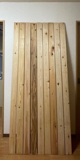 杉板　【約12×90×2000mm】(9本束)　未乾燥