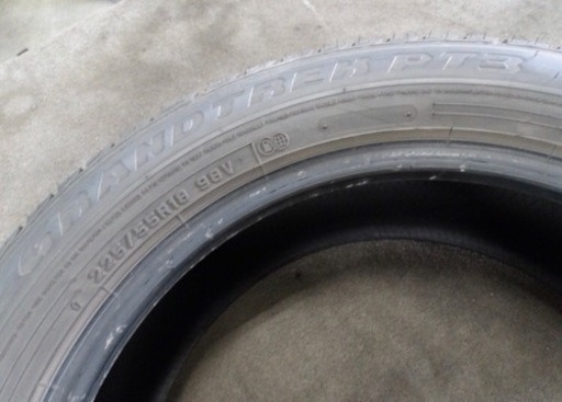 お値引きDUNROP　ダンロップ　GRANDTREK PT3　225/55R18　2020年製　夏タイヤ　ノーマルタイヤ　4本セット