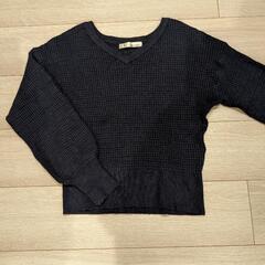 mysty woman　ワッフル編みＶネックニットの画像