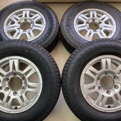 マッドクロス XD-7◆6J 15in IS33 6/139.7◆ミシュラン アジリス X-ICE 2022年製造!!195/80R15◆200系 ハイエース キャラバン