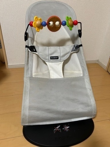 【木製トイ付き】ベビービョルン バウンサーバランスソフト Air グレーホワイト