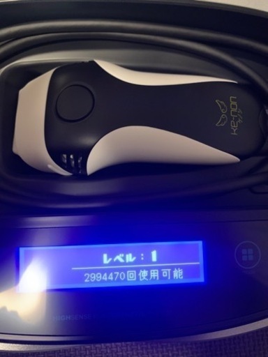 ケノン　ke-non 脱毛器　最新モデル　バージョン8.6 ブラック