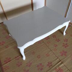 姫系★猫脚テーブル(折り畳めます)の画像