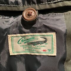 【メンズ衣料】CROCODILE クロコダイル ブルゾン（Ｍ）グリーンの画像
