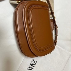 ZARA クロスボディバッグ(ブラウン) 