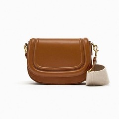 ZARA クロスボディバッグ(ブラウン) の画像