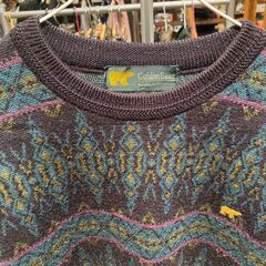 【メンズ衣料】Golden Bear ニットセーター（Ｍ）総柄の画像