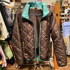 【メンズ衣料】PUMA プーマ 中綿ジャケット（Ｍ）ブラウン/グリーンの画像
