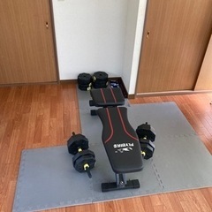 筋トレグッズ　ダンベル　ベンチ　マット