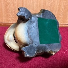 カエル 蛙 貯金箱 親子蛙 かえる 置物 陶器 の画像