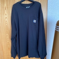 美品！カーハート ロンT Carhartt ポケット付き ロング...
