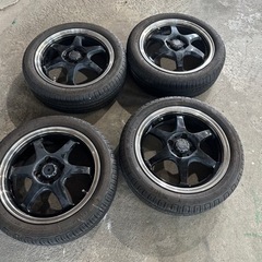 s-hold 15インチ　5j＋45 タイヤホイールセット　タイヤバリ溝