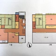 （決まりました）【敷金/礼金/更新料０円】高岡市５DK戸建、生活便利、ペット相談可 - 不動産