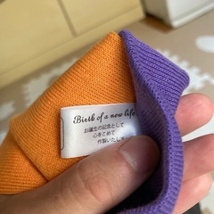 ハロウィンっぽい新生児ベビー帽子★の画像