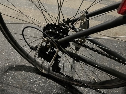 自転車　クロスバイク　ブラック　