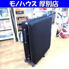 折りたたみベッド シングルベッド 黒色 リクライニング ブラック