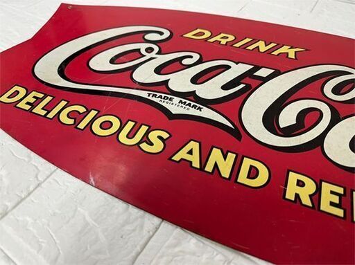 コカコーラ サイン 幅69cm フィッシュテール アメリカン雑貨 壁掛け 看板 Coca cola コーラグッズ 札幌市白石区 白石店