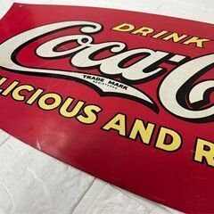 コカコーラ サイン 幅69cm フィッシュテール アメリカン雑貨 壁掛け 看板 Coca cola コーラグッズ 札幌市白石区 白石店 の画像