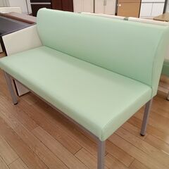 ★ジモティ割あり★  ソファー ライトグリーン H85×D57×W122 クリーニング済み TK669
