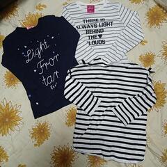 女の子 140cm 長袖Tシャツ 3枚