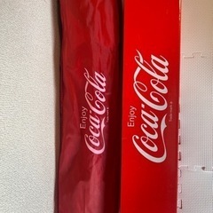 アウトドア　折りたたみテーブコカコーラの画像