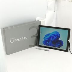 送料無料 元箱付 12インチ タブレット Microsoft Surface Pro 3 中古美品 第4世代 i5 8GB 高速SSD 無線 Wi-Fi Bluetooth Webカメラ Windows11 Office