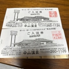 中山温泉　入浴券の画像