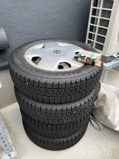 冬タイヤ　スタッドレス　セット（ホイール・ボルト付）　ブリヂストン BLIZZAK P1710 VRX2Z 155/65R13