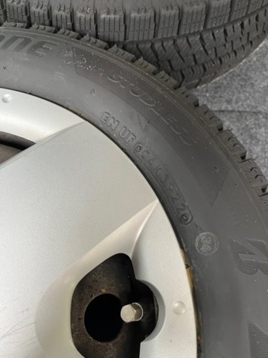 冬タイヤ　スタッドレス　セット（ホイール・ボルト付）　ブリヂストン BLIZZAK P1710 VRX2Z 155/65R13
