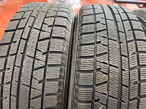 195/65R15 ヒゲあり2019年ヨコハマIG50+プリウスなどにスタッドレス　15×6j   +43  100×5　取りにお越しくださる方に　桜花自動車