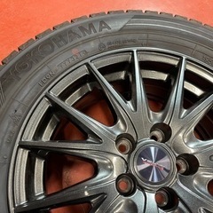 195/65R15 ヒゲあり2019年ヨコハマIG50+プリウスなどにスタッドレス　15×6j   +43  100×5　取りにお越しくださる方に　桜花自動車の画像