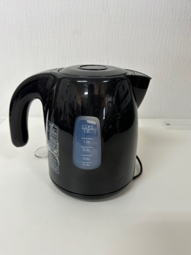 【引取】ドリテック 電気ケトル 1.2L ブラック 2019年製