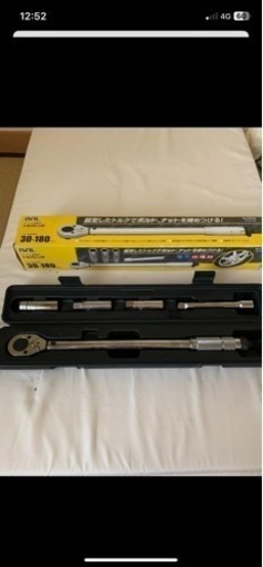 トルクレンチ（３０〜１８０Ｎ)　ソケット付き