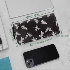 長財布 小銭入れ  スキミング防止 財布 レディース 大容量 スマホ入れ可の画像
