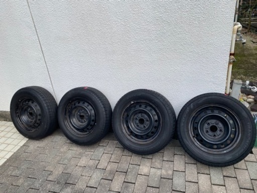 サマータイヤ4本セット　カローラルミオン純正鉄ホイール&ホイールキャップ付