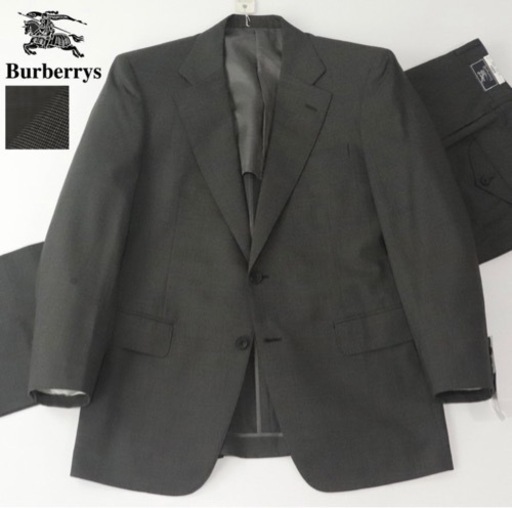 参考価格￥132,000- 新品タグ付き 日本製 Burberrys バーバリー 春夏秋 メリノウール 2つボタン シングルスーツ